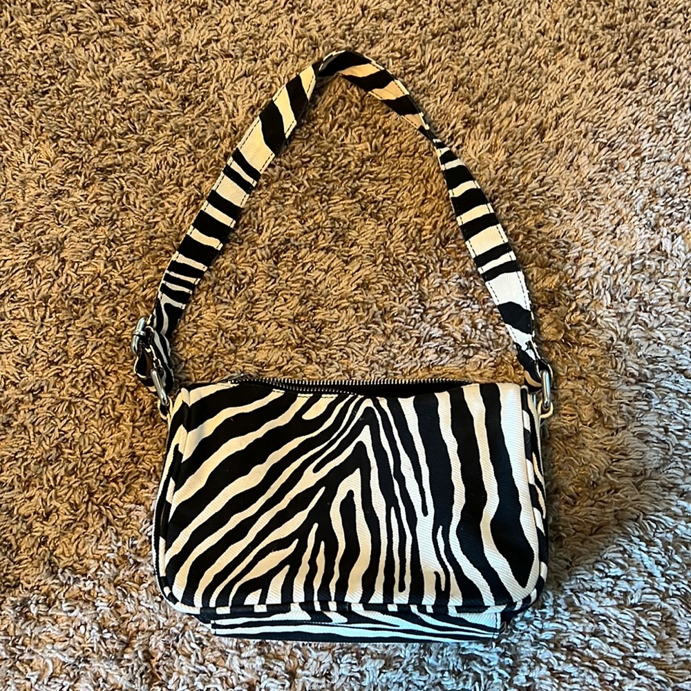 Zebra print purse